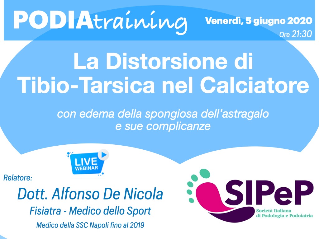 Webinar LIVE gratuito della SIPeP - Relatore Dr. Alfonso De Nicola